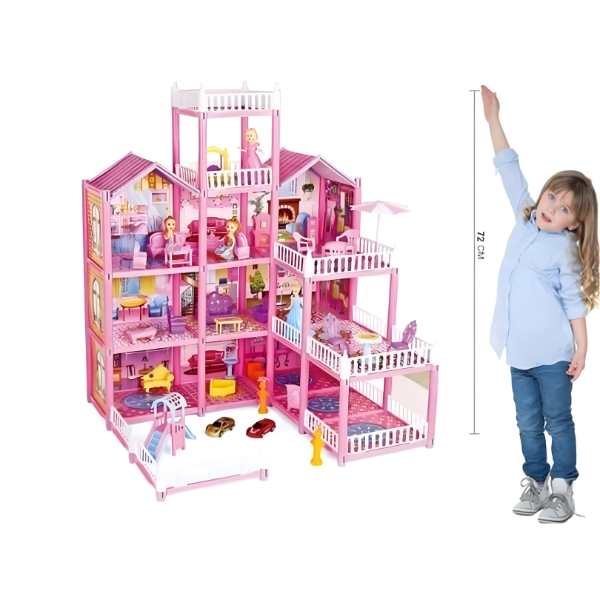 Ogromna luksuzna vila za lutke sa 257 delova