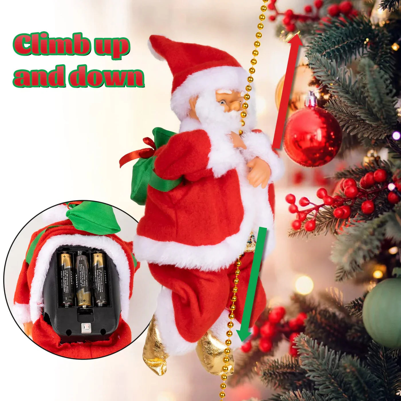 Deda Mraz koji se penje - Novogodišnja muzička igračka