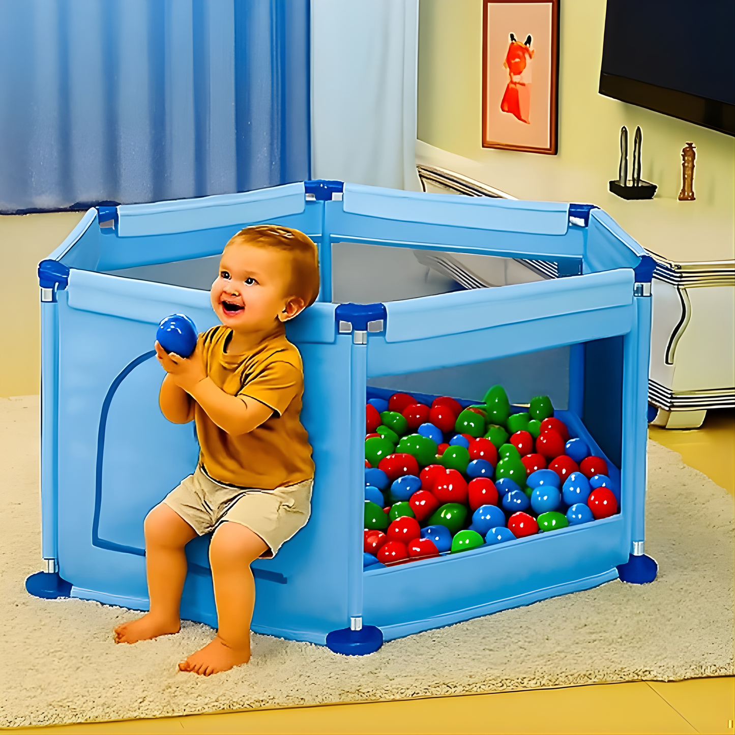 Ogradica za Bebe sa Lopticama 2 u 1