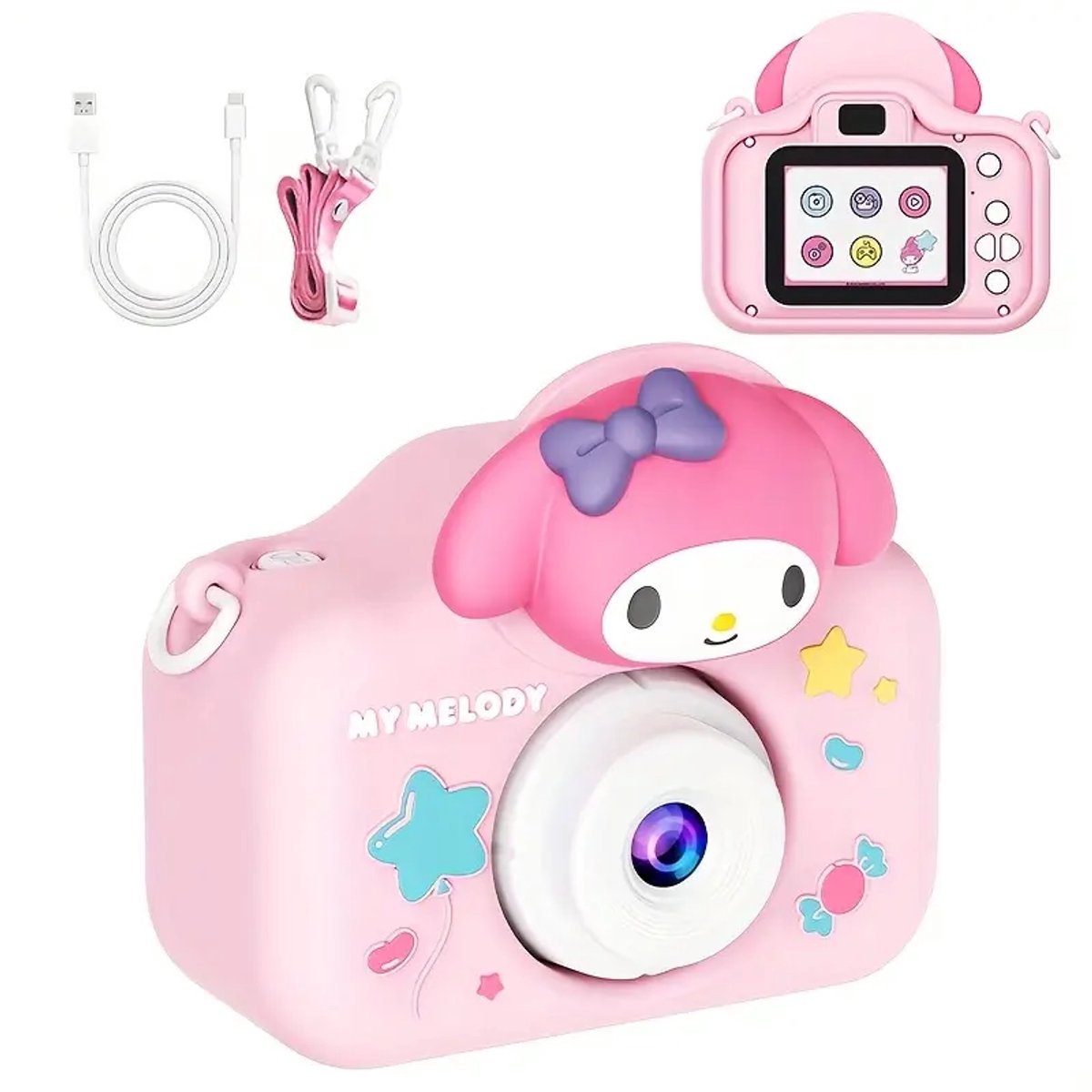 dečja digitalna kamera roze sanrio — pregled