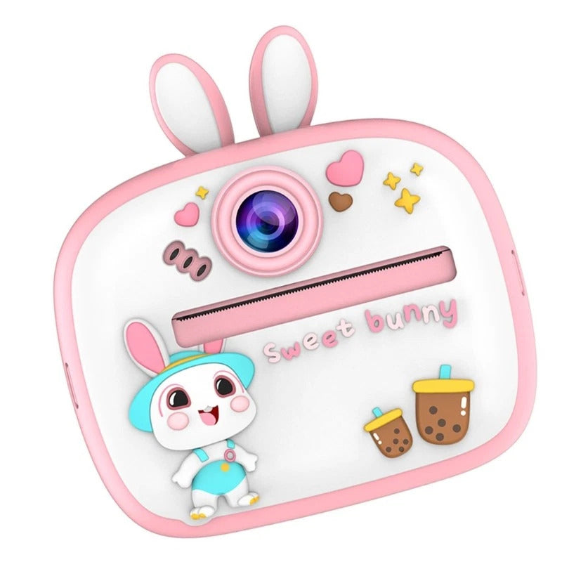 dečji fotoaparat sa štampačem roze — pregled