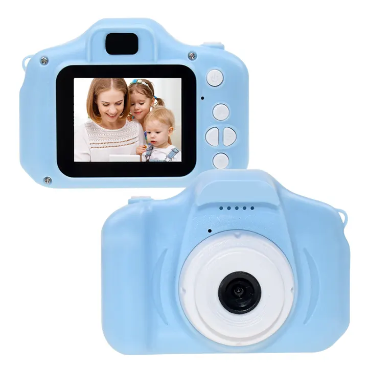 dečji digitalni fotoaparat plava — pregled