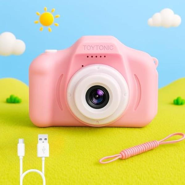 dečji digitalni fotoaparat roze — detalj 1