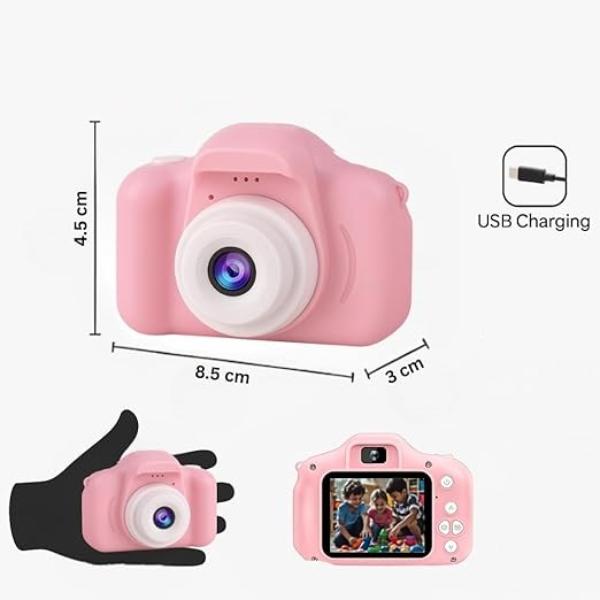 dečji digitalni fotoaparat roze — detalj 2