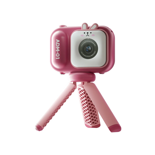 dečji fotoaparat sa stativom roze — pregled