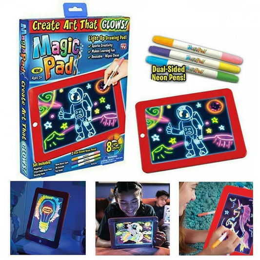 Magična Tabla za Crtanje Magic Pad – Svetleća LED Tabla za Decu